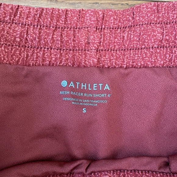 Athleta Printed Mesh Racer Run short - 4” - Picture 5 of 7